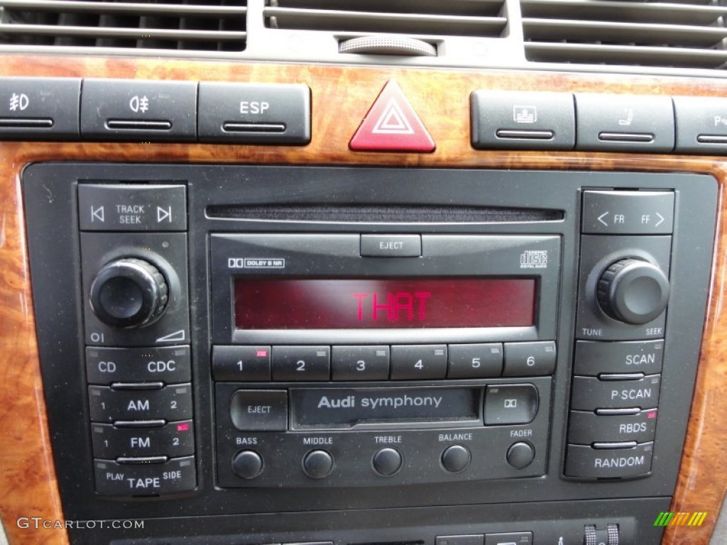 2001 Audi A8 4.2 quattro Audio System Photos