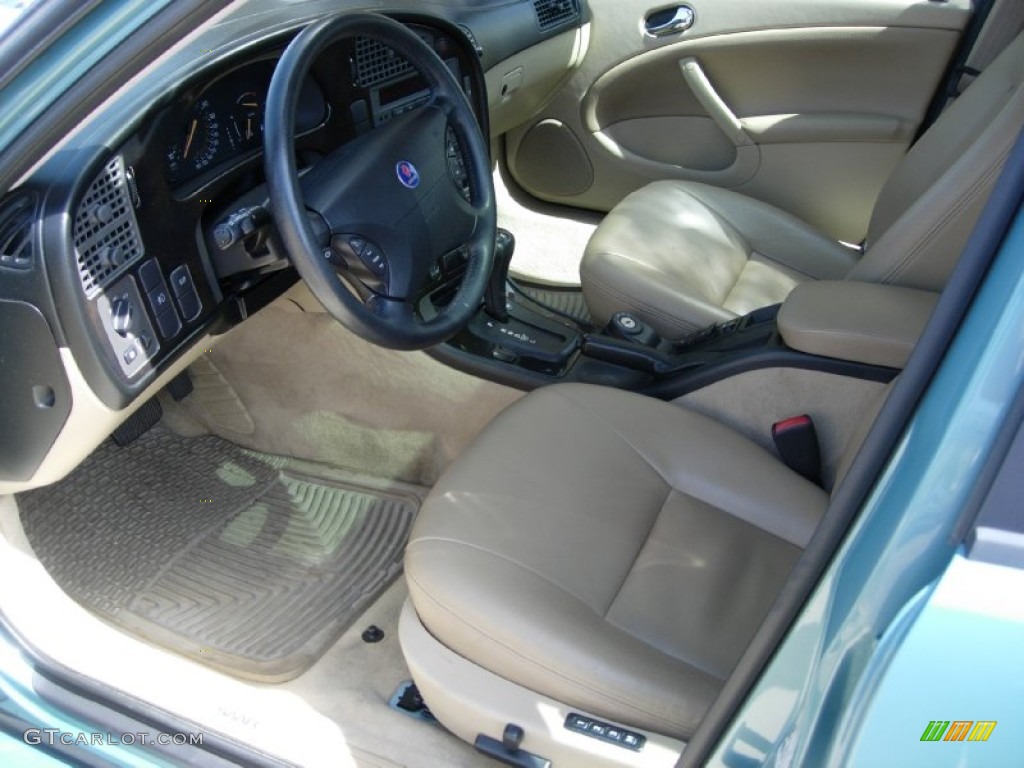 2004 9-5 Arc Sedan - Glacier Blue Metallic / Sand Beige photo #2