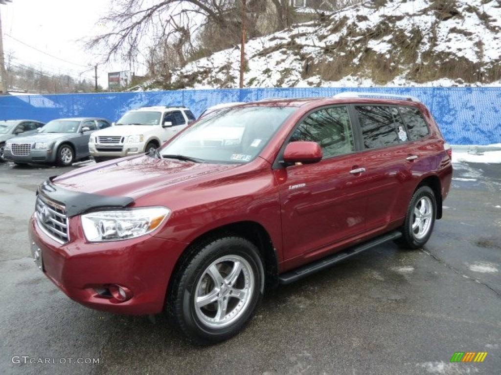 2008 Highlander Limited 4WD - Salsa Red Pearl / Ash Gray photo #1