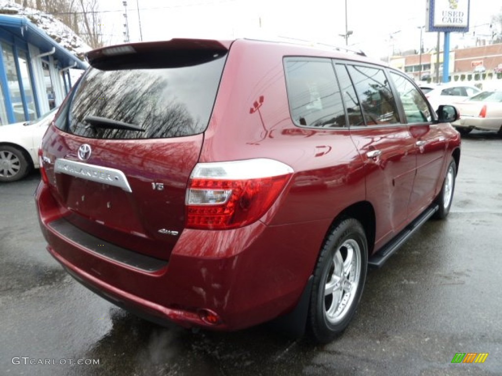2008 Highlander Limited 4WD - Salsa Red Pearl / Ash Gray photo #5