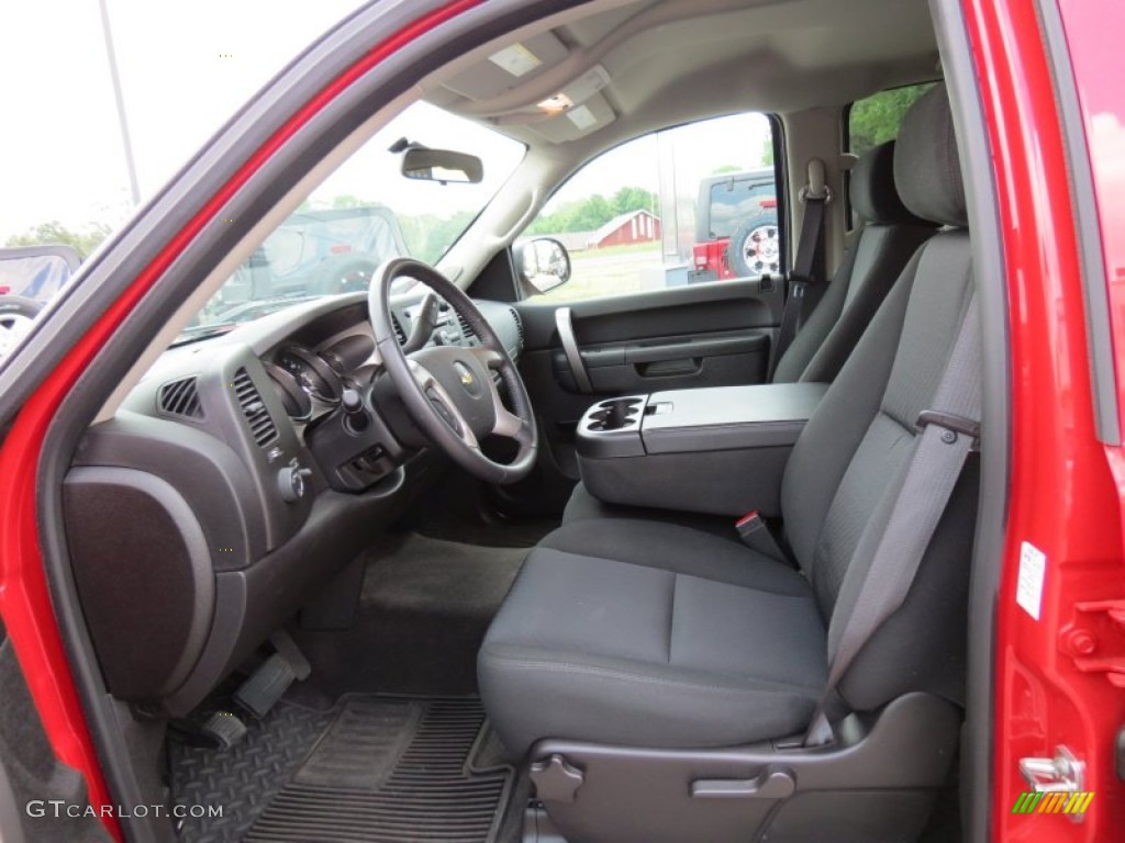 Ebony Interior 2012 Chevrolet Silverado 1500 LT Crew Cab Photo #63953959