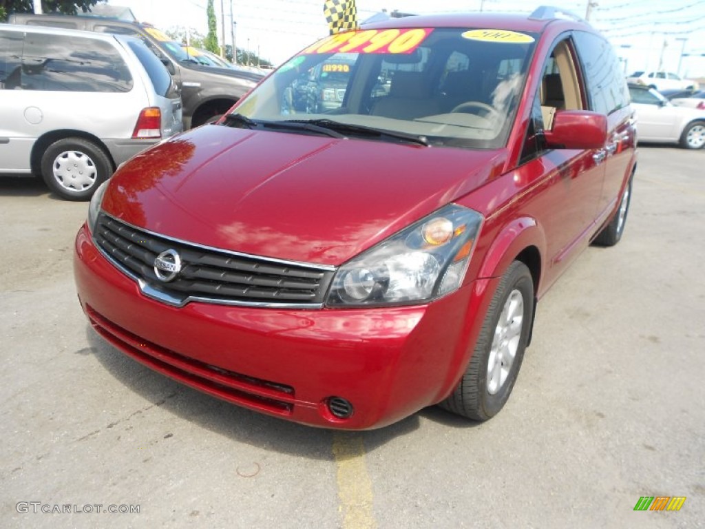 2007 Quest 3.5 SL - Red Brawn Metallic / Beige photo #3