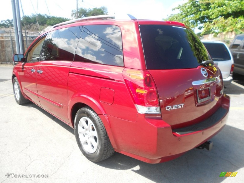 2007 Quest 3.5 SL - Red Brawn Metallic / Beige photo #4