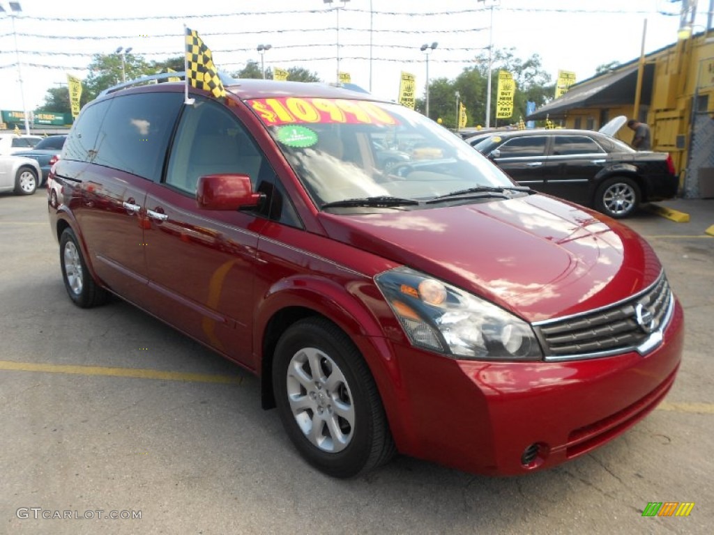 2007 Quest 3.5 SL - Red Brawn Metallic / Beige photo #7