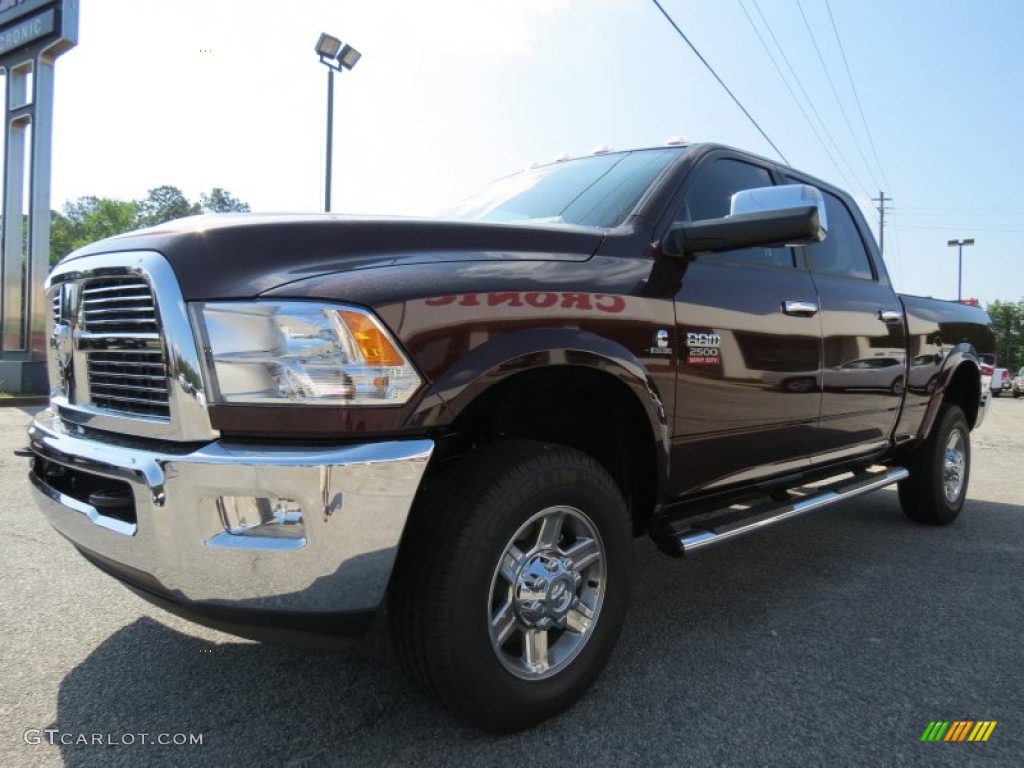 2012 Ram 2500 HD Laramie Crew Cab 4x4 - Deep Molten Red Pearl / Dark Slate photo #3