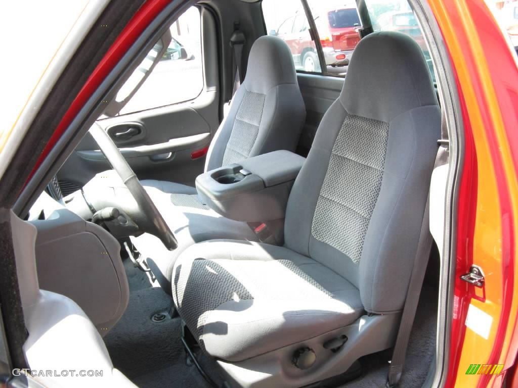 2003 F150 XLT Regular Cab - Bright Red / Medium Graphite Grey photo #3