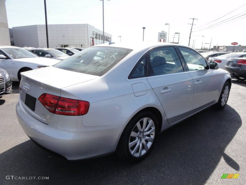 2009 A4 2.0T Premium quattro Sedan - Ice Silver Metallic / Black photo #8