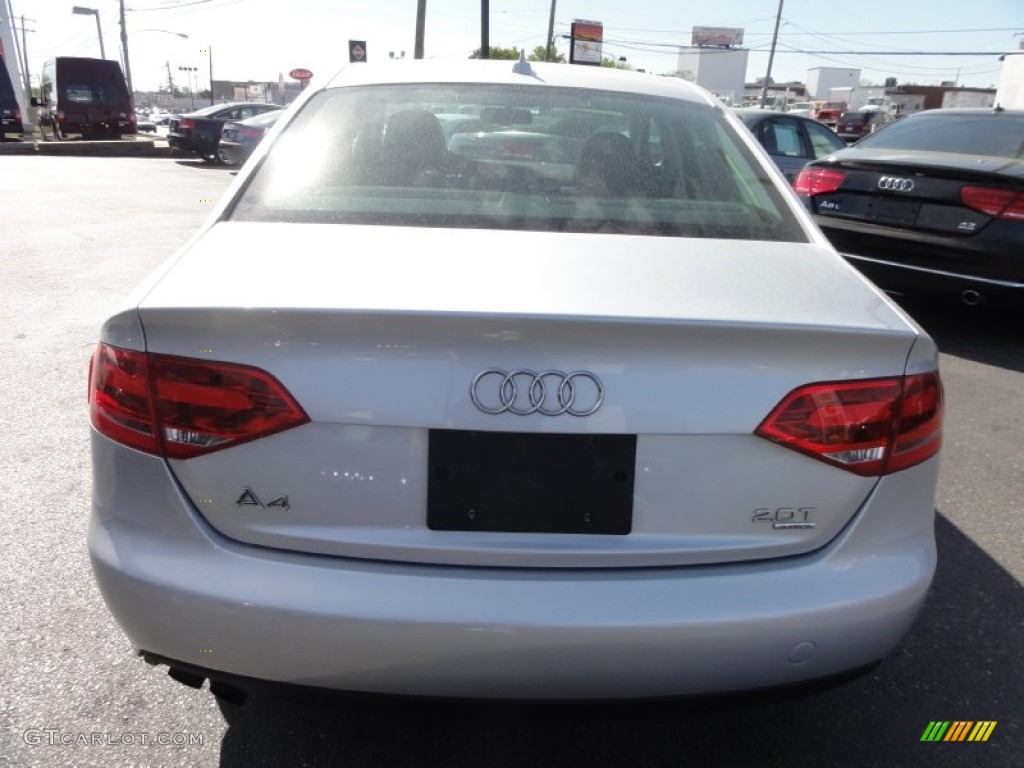 2009 A4 2.0T Premium quattro Sedan - Ice Silver Metallic / Black photo #9