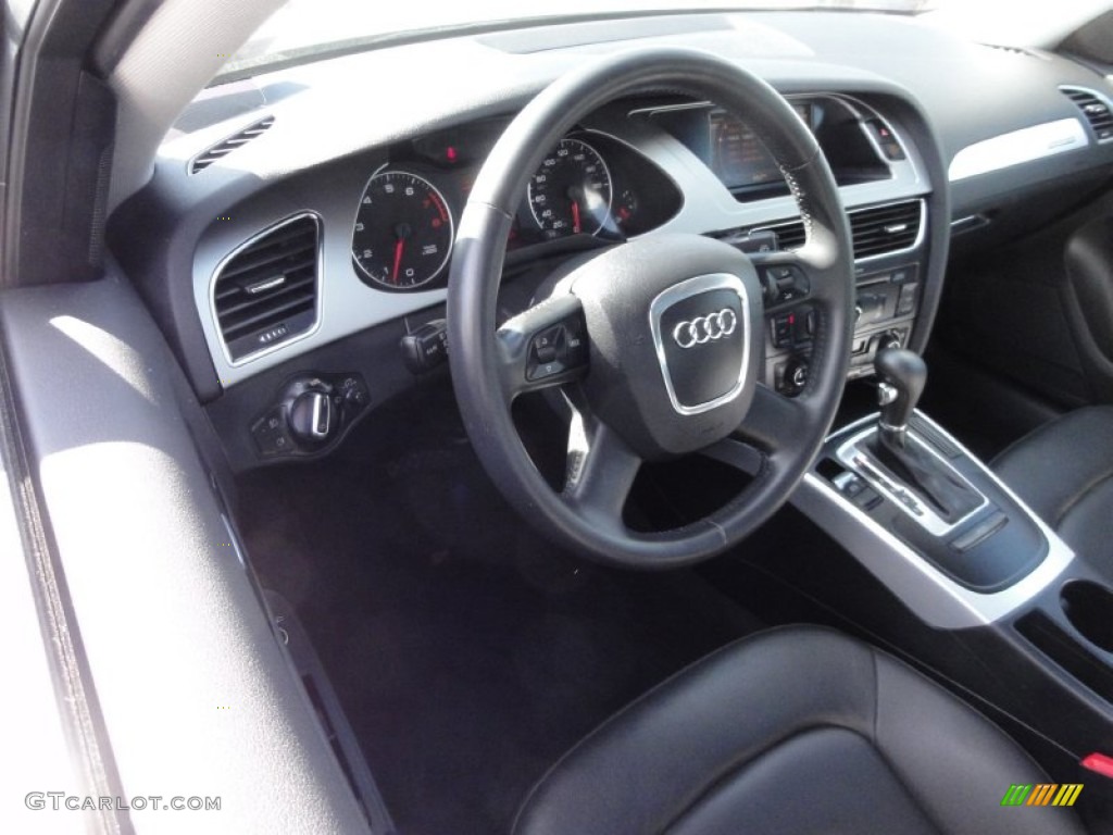 2009 A4 2.0T Premium quattro Sedan - Ice Silver Metallic / Black photo #12