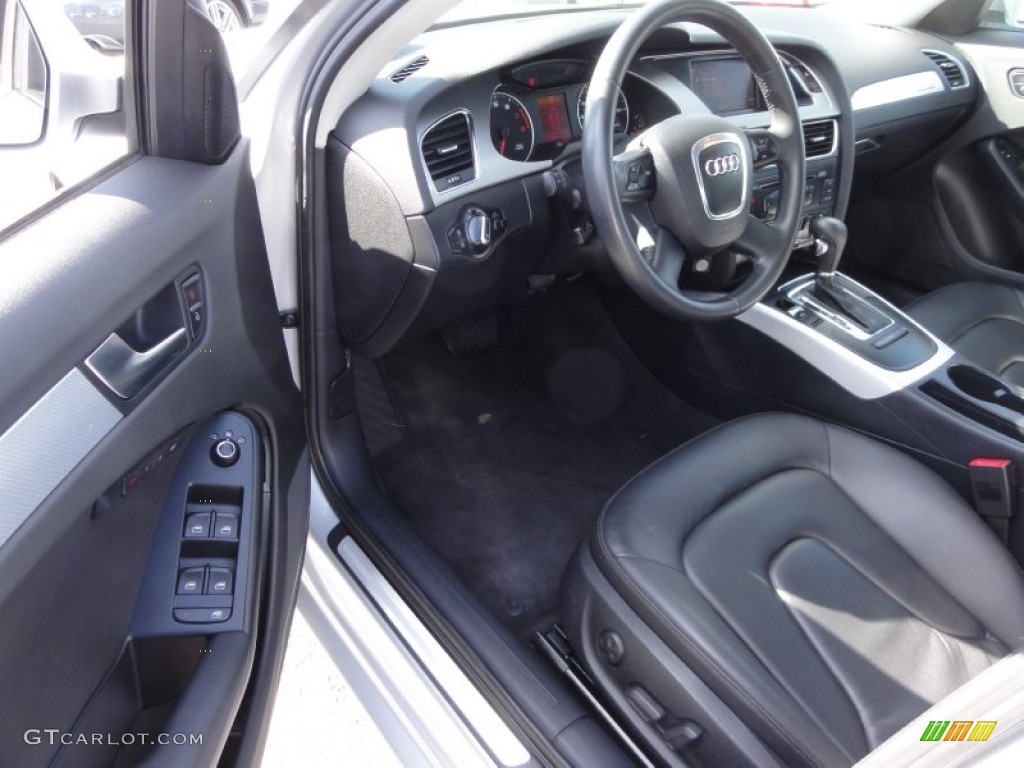 2009 A4 2.0T Premium quattro Sedan - Ice Silver Metallic / Black photo #13