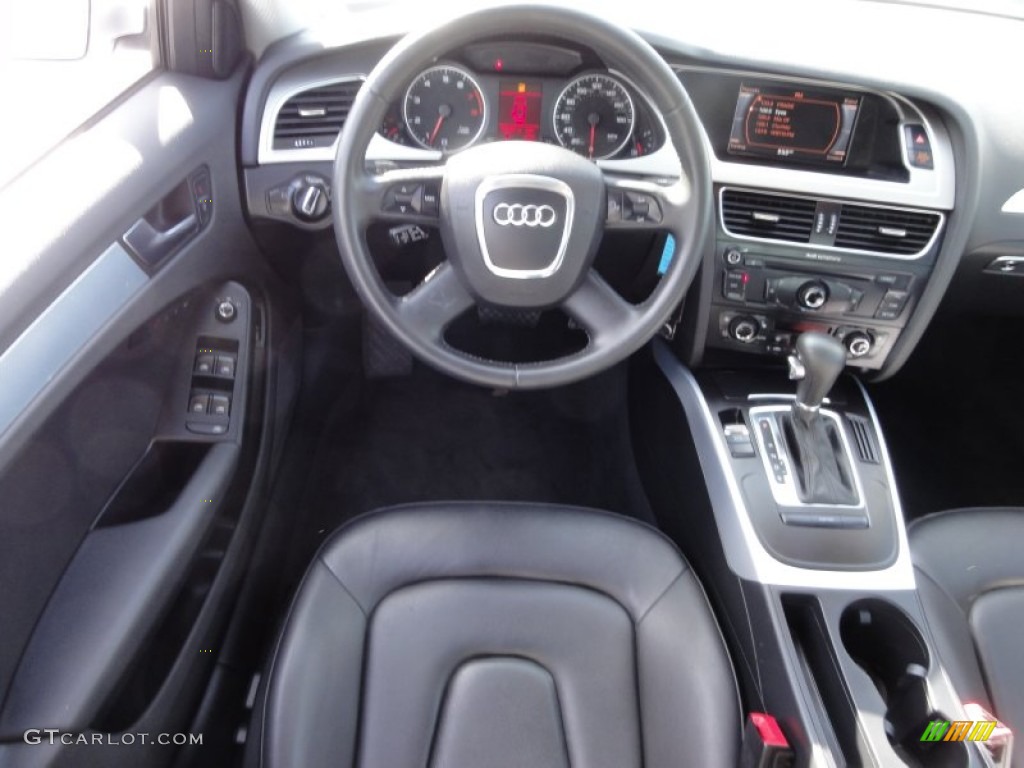 2009 A4 2.0T Premium quattro Sedan - Ice Silver Metallic / Black photo #28