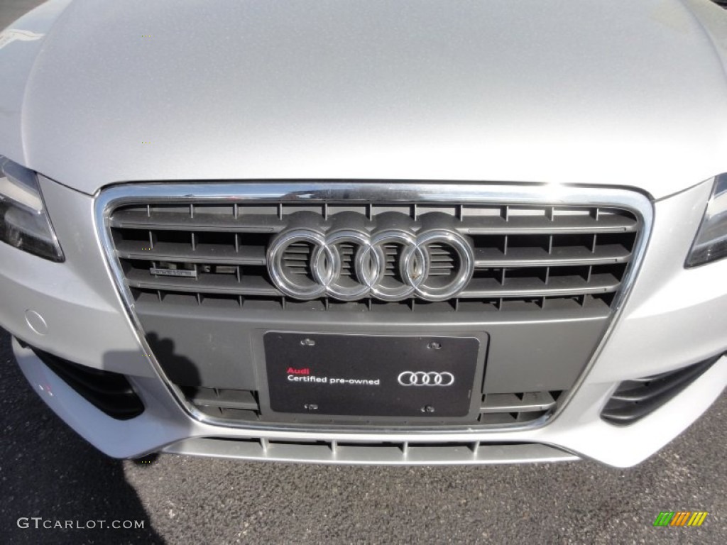 2009 A4 2.0T Premium quattro Sedan - Ice Silver Metallic / Black photo #32