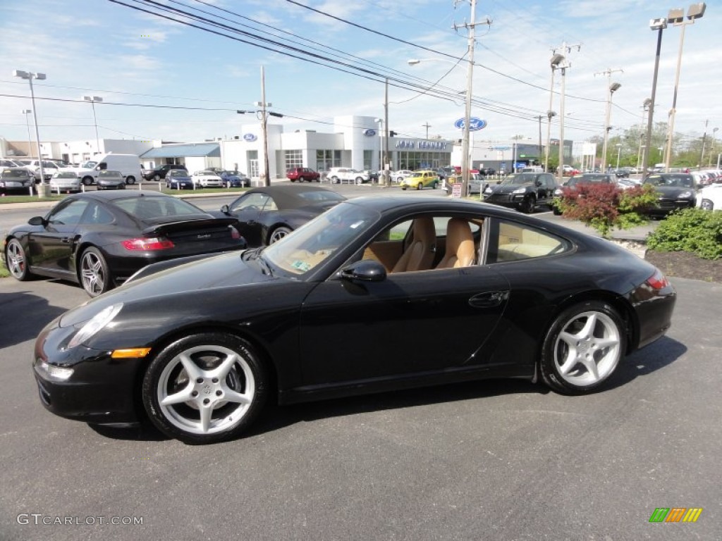 2005 911 Carrera Coupe - Black / Sand Beige photo #11