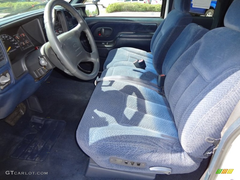 Blue Interior 1997 Chevrolet C/K C1500 Extended Cab Photo #63957982