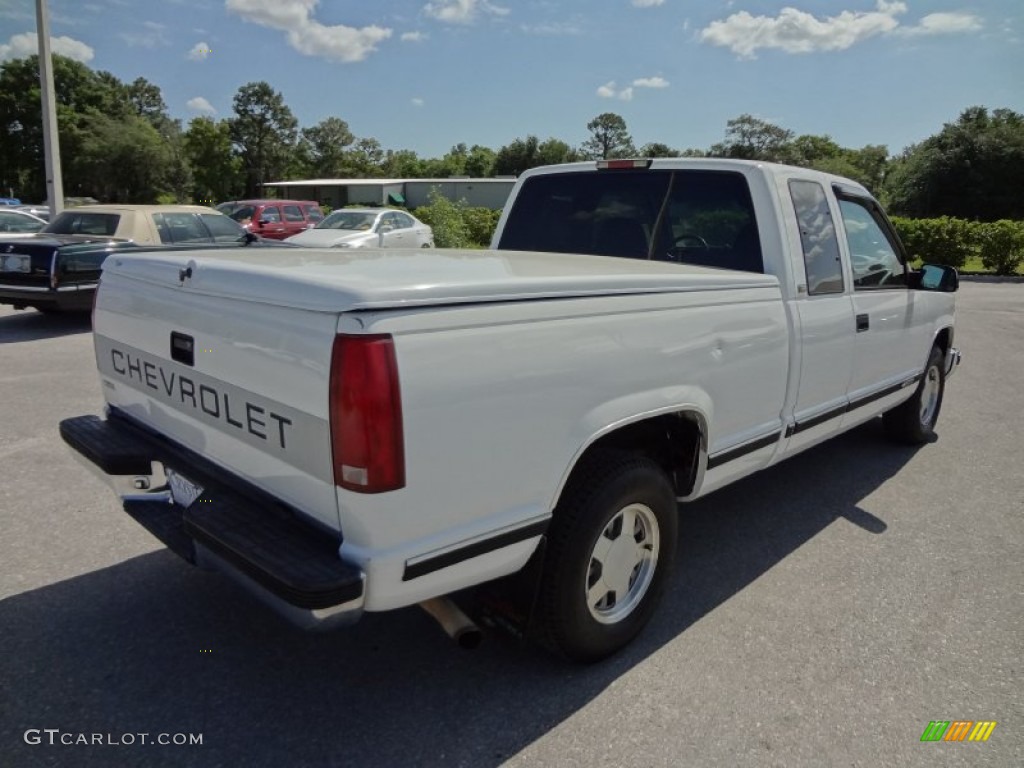 1997 C/K C1500 Extended Cab - Olympic White / Blue photo #8