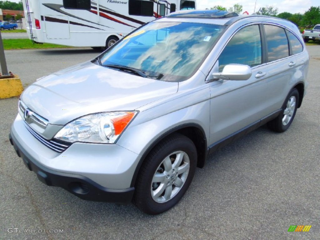 2009 CR-V EX-L - Alabaster Silver Metallic / Black photo #1