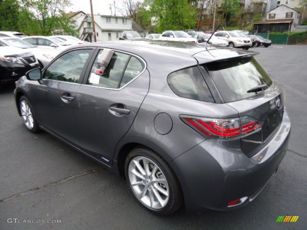 2012 CT 200h Hybrid Premium - Nebula Gray Pearl / Black photo #2