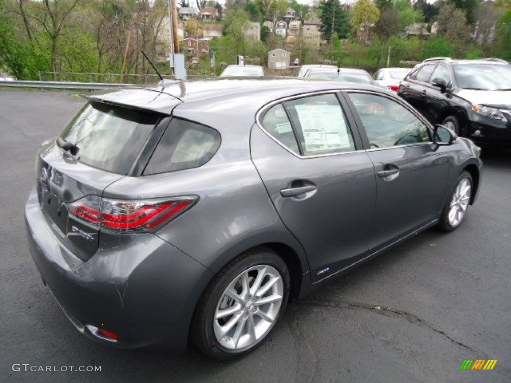 2012 CT 200h Hybrid Premium - Nebula Gray Pearl / Black photo #4