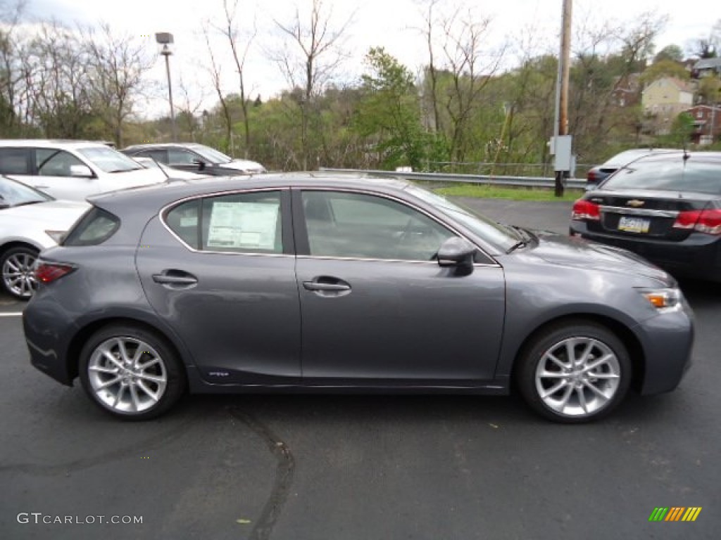 2012 CT 200h Hybrid Premium - Nebula Gray Pearl / Black photo #5