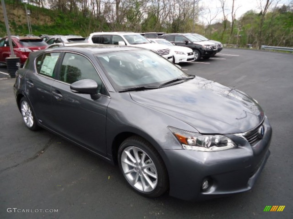 2012 CT 200h Hybrid Premium - Nebula Gray Pearl / Black photo #6