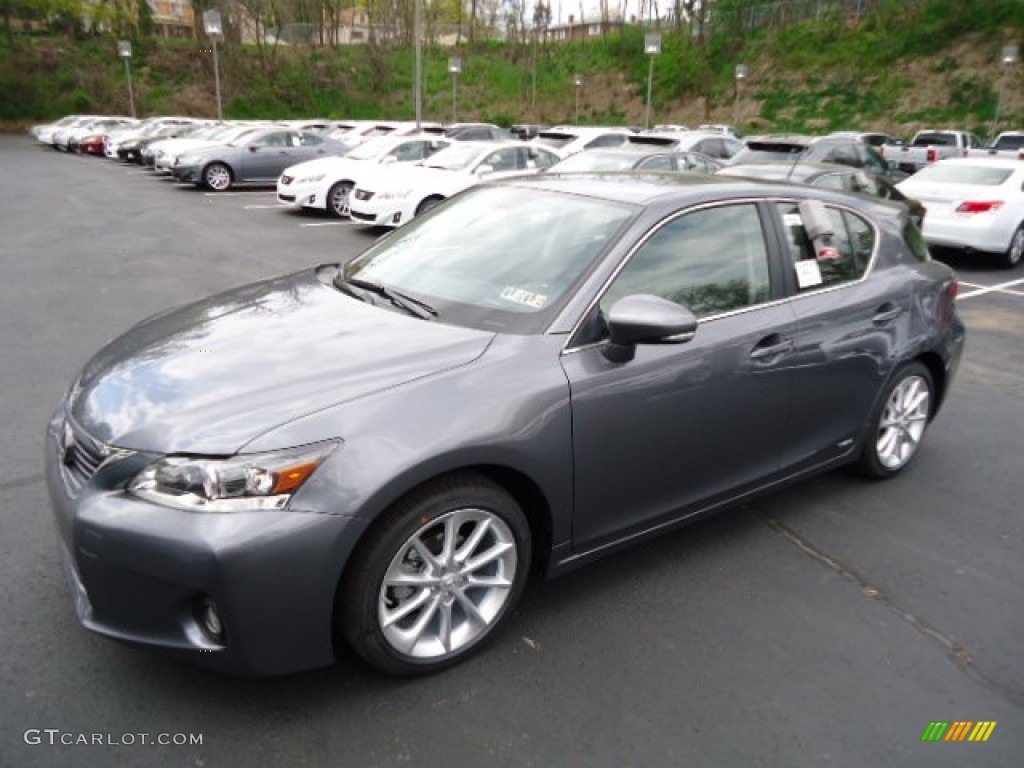2012 CT 200h Hybrid Premium - Nebula Gray Pearl / Black photo #8