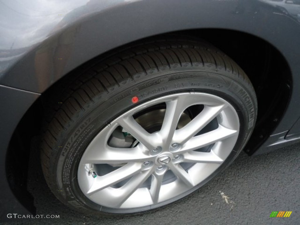 2012 CT 200h Hybrid Premium - Nebula Gray Pearl / Black photo #9