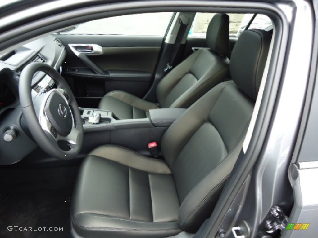 2012 CT 200h Hybrid Premium - Nebula Gray Pearl / Black photo #10