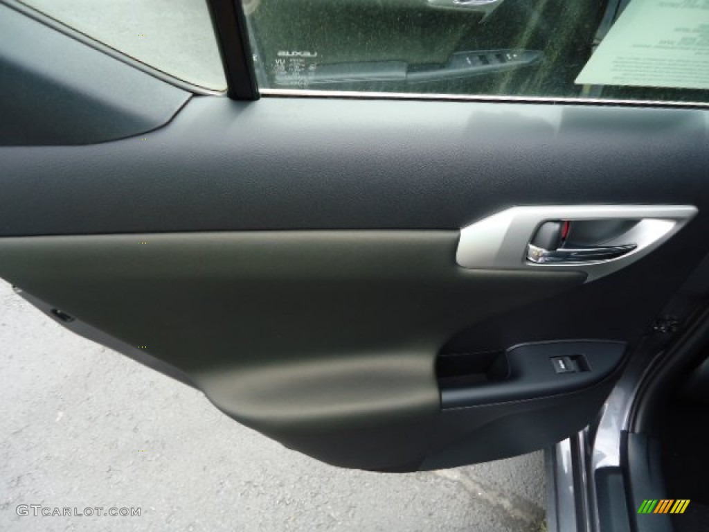 2012 CT 200h Hybrid Premium - Nebula Gray Pearl / Black photo #13