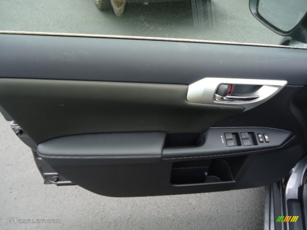 2012 CT 200h Hybrid Premium - Nebula Gray Pearl / Black photo #14