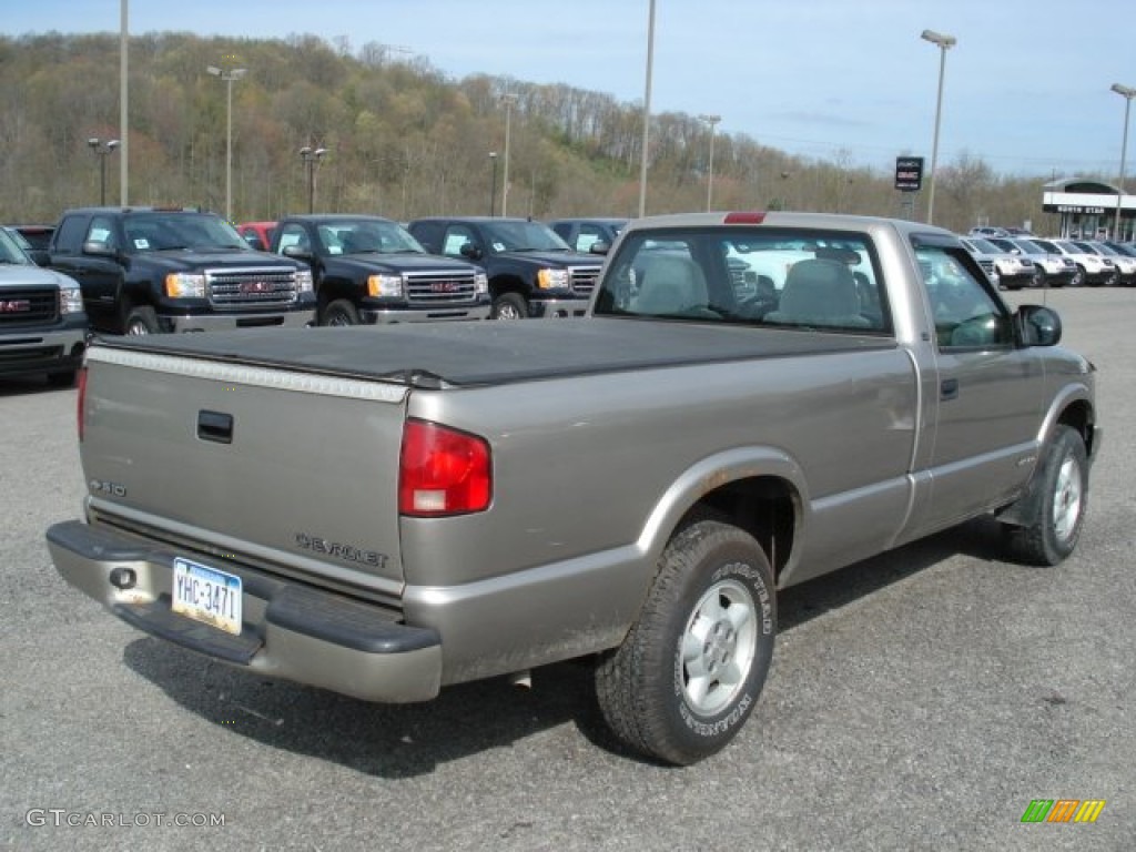 1999 S10 LS Regular Cab 4x4 - Light Pewter Metallic / Medium Gray photo #6