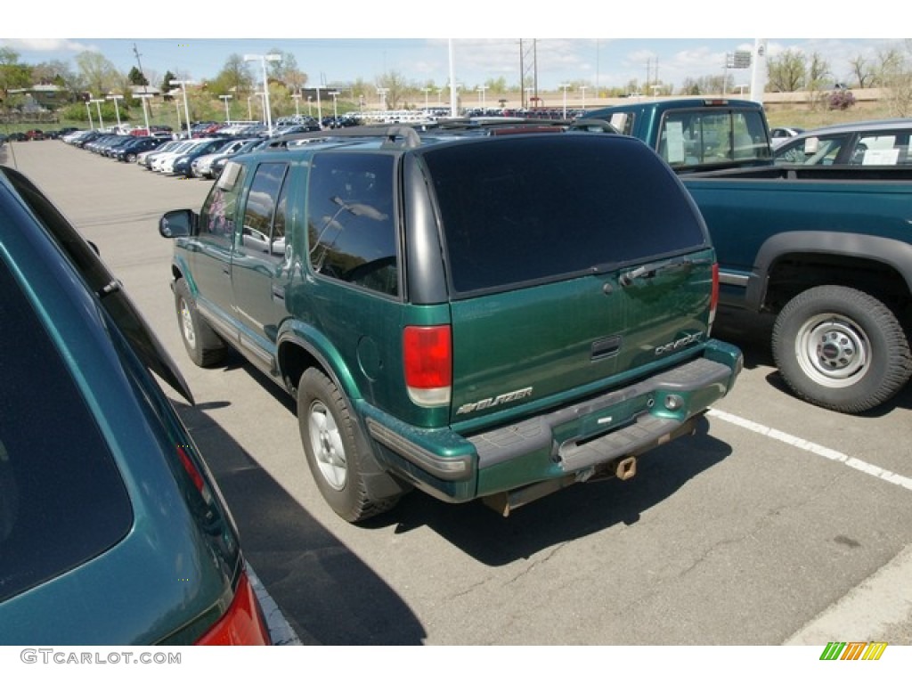 1999 Blazer LS 4x4 - Meadow Green Metallic / Beige photo #3