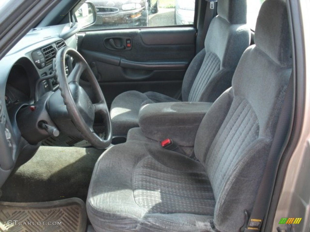 1999 S10 LS Regular Cab 4x4 - Light Pewter Metallic / Medium Gray photo #9