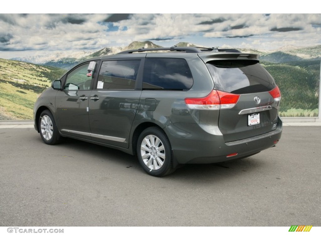 2012 Sienna Limited AWD - Cypress Green Pearl / Light Gray photo #2