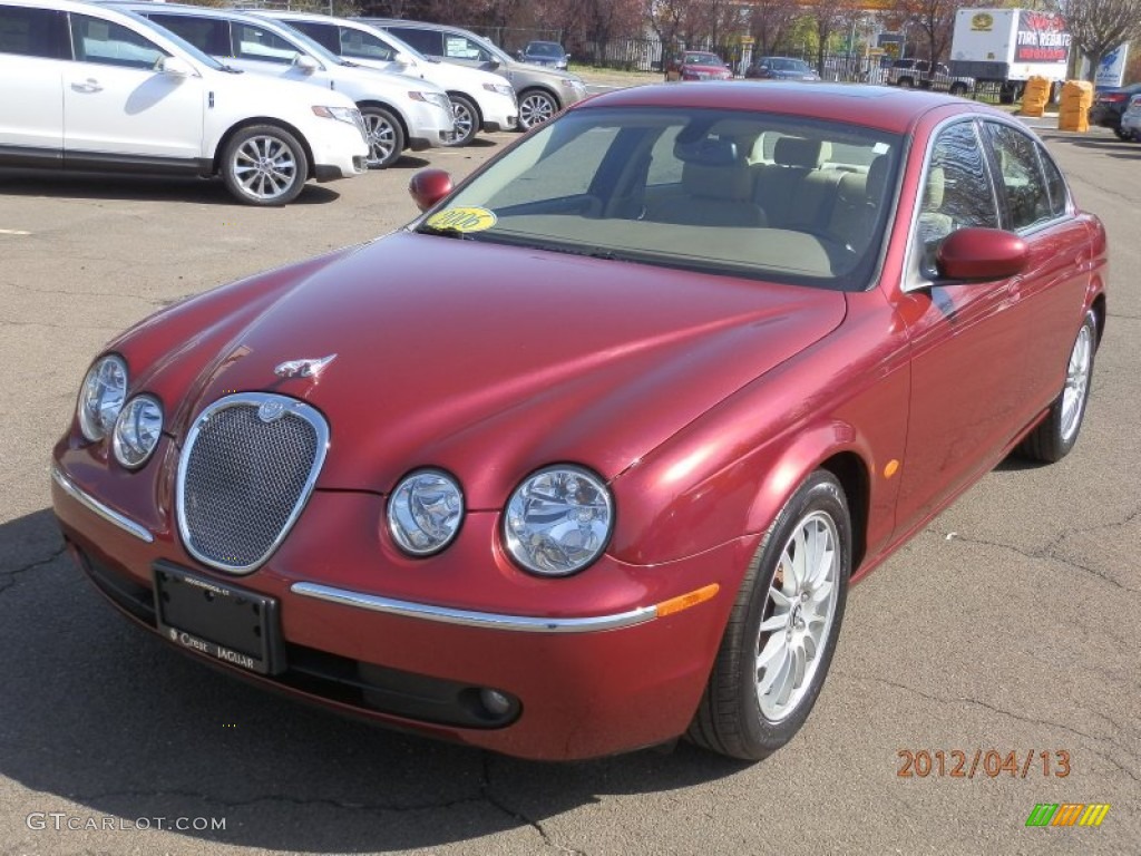 2006 S-Type 3.0 - Radiance Red Metallic / Ivory photo #2