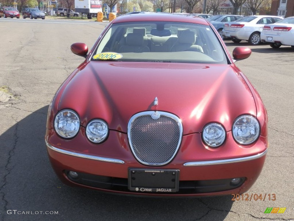 2006 S-Type 3.0 - Radiance Red Metallic / Ivory photo #3