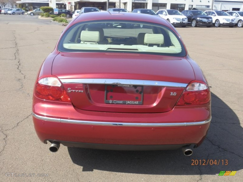 2006 S-Type 3.0 - Radiance Red Metallic / Ivory photo #6