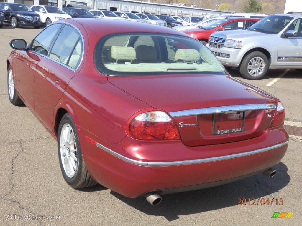 2006 S-Type 3.0 - Radiance Red Metallic / Ivory photo #7