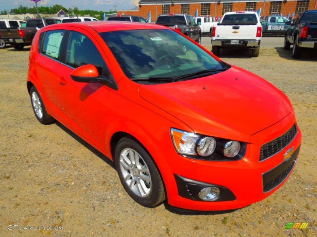 Inferno Orange Metallic Chevrolet Sonic