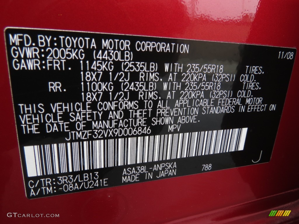 2009 Toyota RAV4 Sport 3R3 Photo #63963670