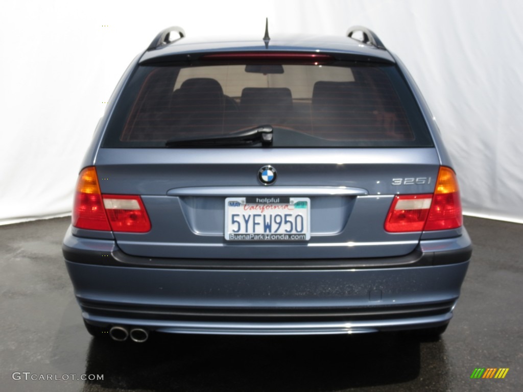 2003 3 Series 325i Wagon - Steel Blue Metallic / Beige photo #5