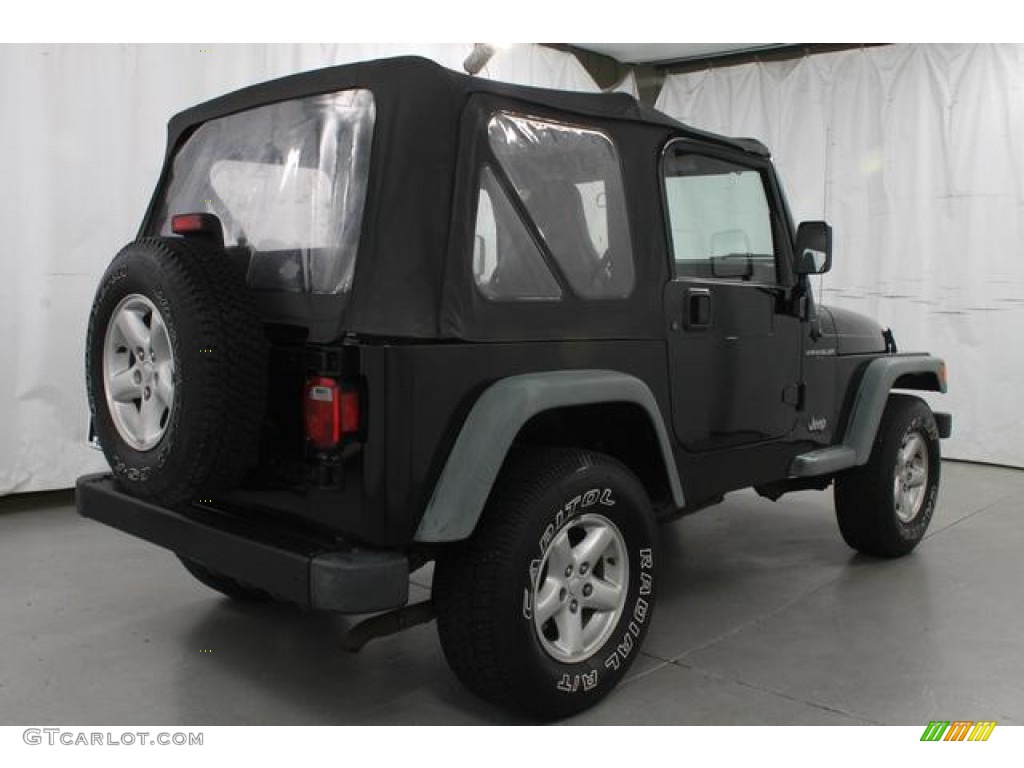 2002 Wrangler SE 4x4 - Black / Agate Black photo #5