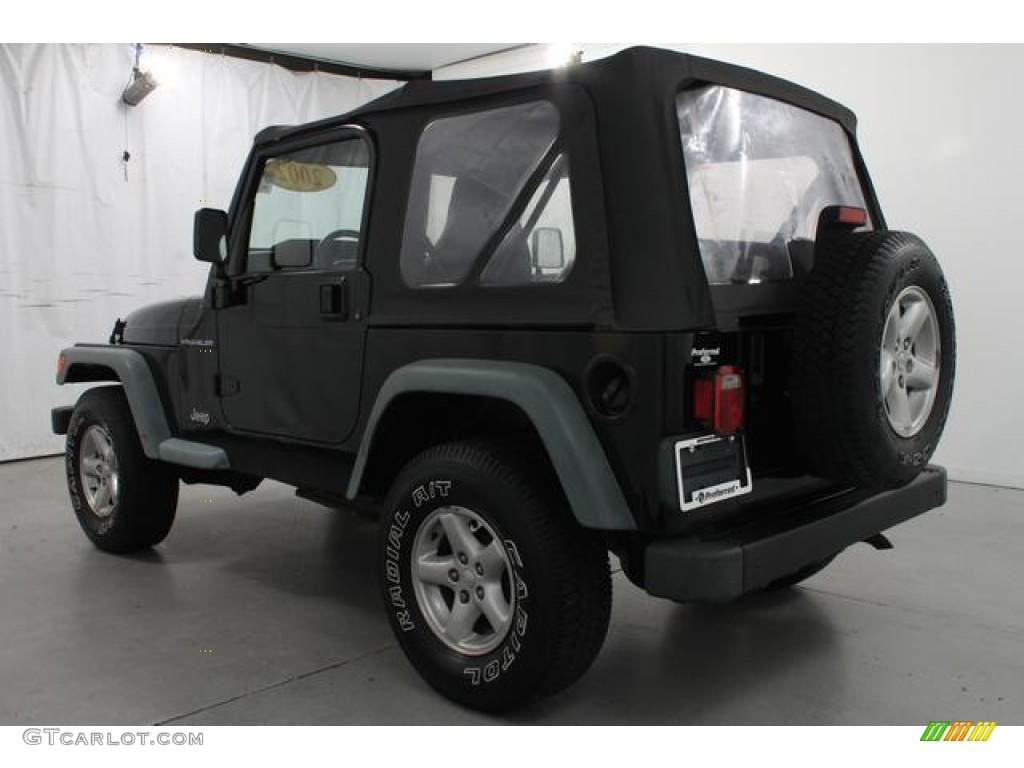 2002 Wrangler SE 4x4 - Black / Agate Black photo #7