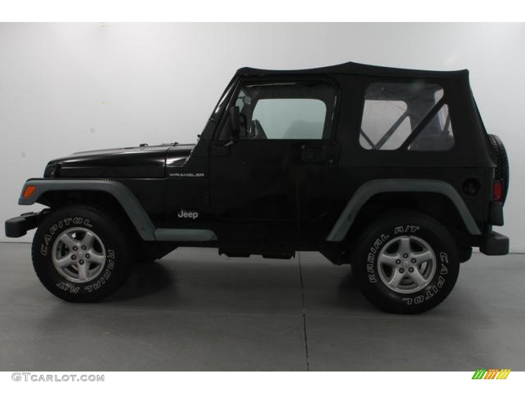 2002 Wrangler SE 4x4 - Black / Agate Black photo #8