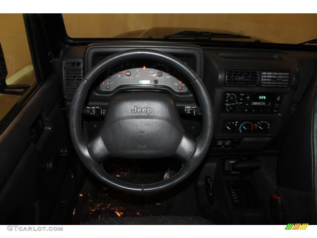 2002 Wrangler SE 4x4 - Black / Agate Black photo #12