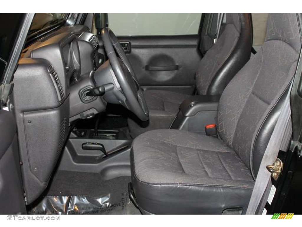 2002 Wrangler SE 4x4 - Black / Agate Black photo #13