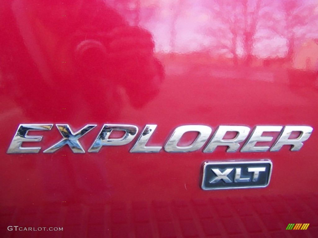 2003 Explorer XLT - Redfire Metallic / Medium Parchment Beige photo #10
