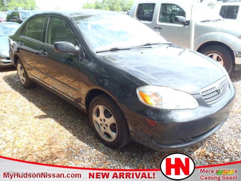 2006 Corolla CE - Black Sand Pearl / Beige photo #1