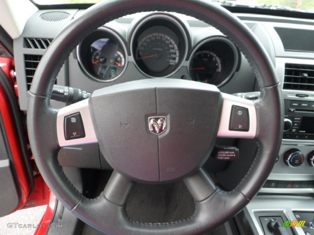 2011 Dodge Nitro SXT 4x4 Dark Slate Gray Steering Wheel Photo #63965125