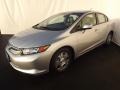 2012 Alabaster Silver Metallic Honda Civic Hybrid Sedan  photo #3