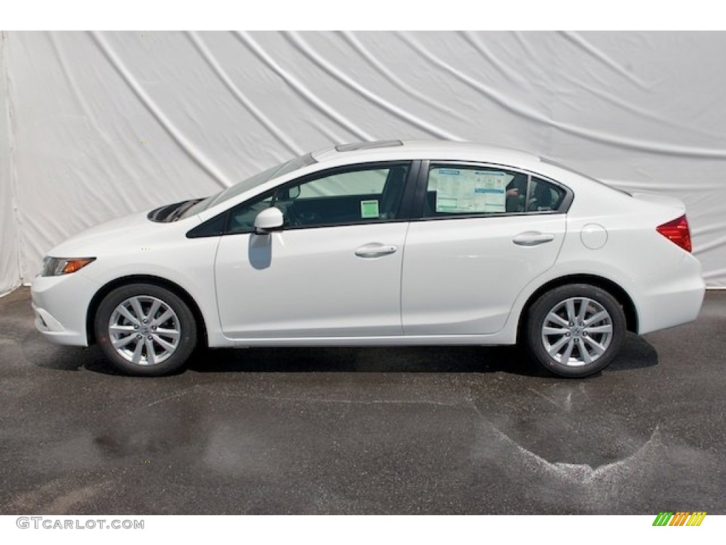 Taffeta White 2012 Honda Civic EX Sedan Exterior Photo #63965875